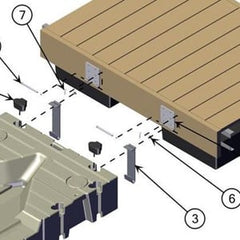 EZ Dock Adapter Hinge kit (Pair)